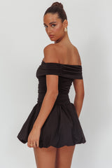 Dalayla Off-Shoulder Mini Dress Black
